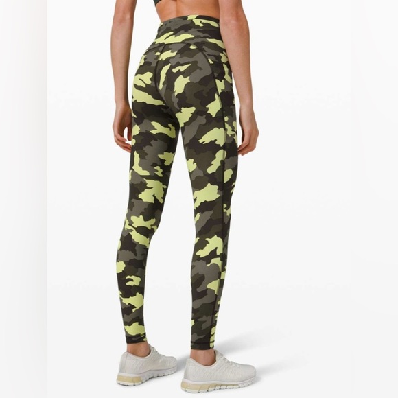 Lululemon 4 Swift Speed High-Rise Tight 28" Heritage Camo Crispin Green Multi - Picture 10 of 16